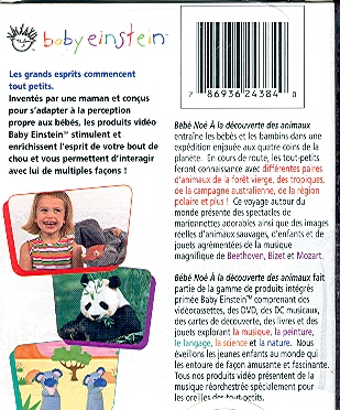 Baby Einstein Baby Einstein Bebe Noe Jeunesse Divertissement Renaud Bray Com Livres Cadeaux Jeux