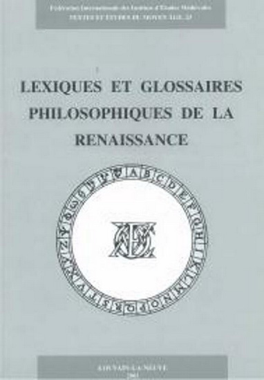 Lexiques et glossaires philosophiques d - COLLECTIF