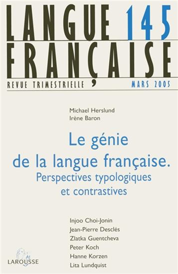 Langue française. #145 - COLLECTIF