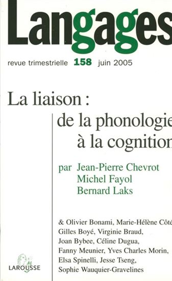 Langages. #158 - COLLECTIF