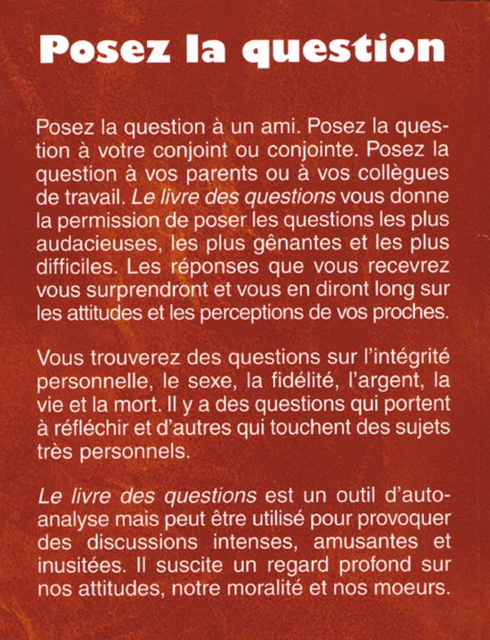 le livre des questions gregory stock pdf