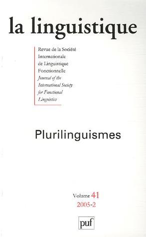 La linguistique 2005 - vol. 41 #2 - COLLECTIF