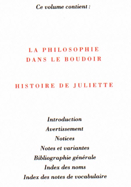 MARQUIS DE SADE - Oeuvres T.03 Sade - French literature - BOOKS