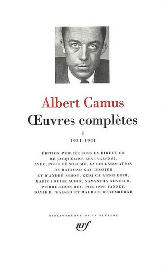 Oeuvres complètes T.01 Camus - ALBERT CAMUS