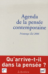 Agenda de la pensée contemporaine 06/1-2 - COLLECTIF