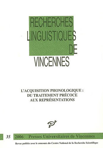 L&#39;Acquisition phonologique - COLLECTIF
