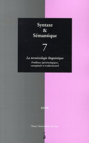 La Terminologie linguistique - COLLECTIF