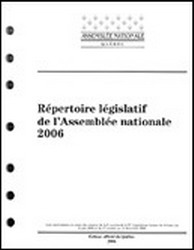Répert. légis. Assemblée Nationale 2006 - COLLECTIF