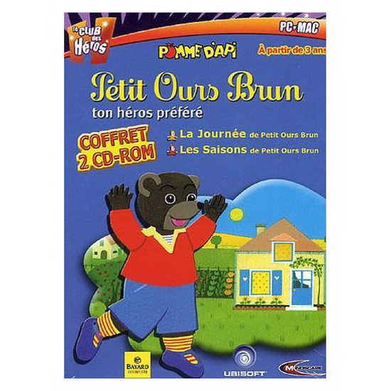 Coffret petit ours brun Pob journée+sais