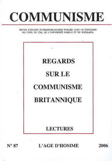 Communisme, n° 87 - COLLECTIF