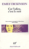 Car l&#39;adieu, c&#39;est la nuit - EMILY DICKINSON