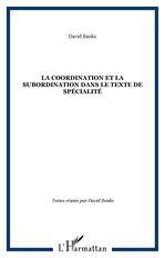 Coordination et la subordination dans l - COLLECTIF