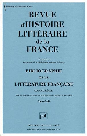 Revue d&#39;histoire littéraire de la Franc - COLLECTIF