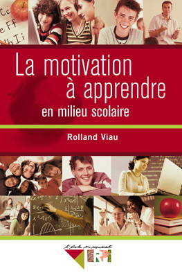 La Motivation en contexte scolaire - ROLLAND VIAU