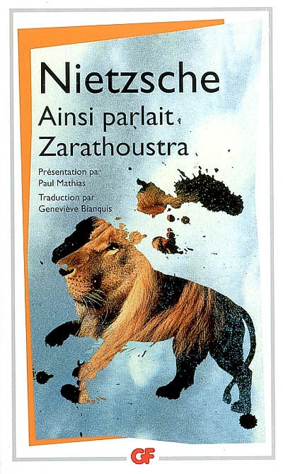Ainsi parlait Zarathoustra - F NIETZSCHE