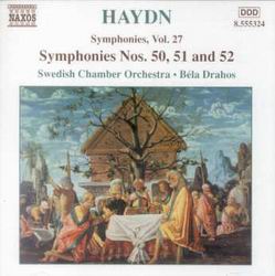 Symphonies nos 50, 51 et 52 - HAYDN