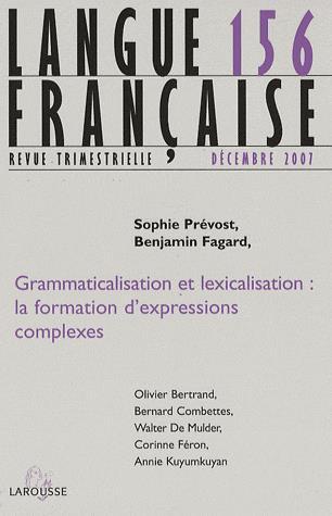 Langue française, n° 156 - COLLECTIF