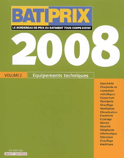 Equipements techniques 2008 - COLLECTIF