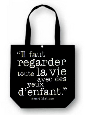 Sac Matisse noir "Il faut regarder... - XXV