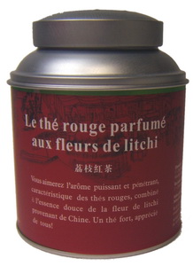 Boîte hermétique Thé rouge fleurs litchi