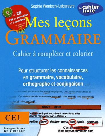 Mes leçons de grammaire CE1 parent - COLLECTIF