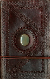 Journal Onyx cuir embossé 15x23cm - 
