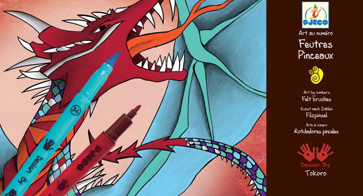 Feutres Dragons fantastiques - 