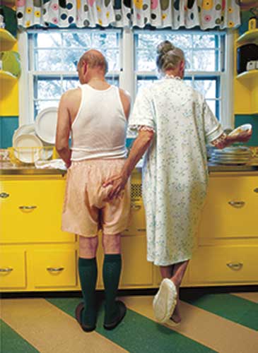 Couple dans cuisine Tu me fais toujours.