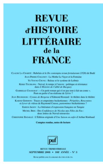 Revue d&#39;histoire littéraire de la Franc - COLLECTIF