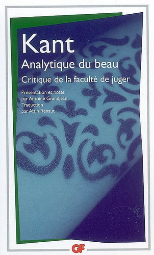 Analytique du beau - EMMANUEL KANT