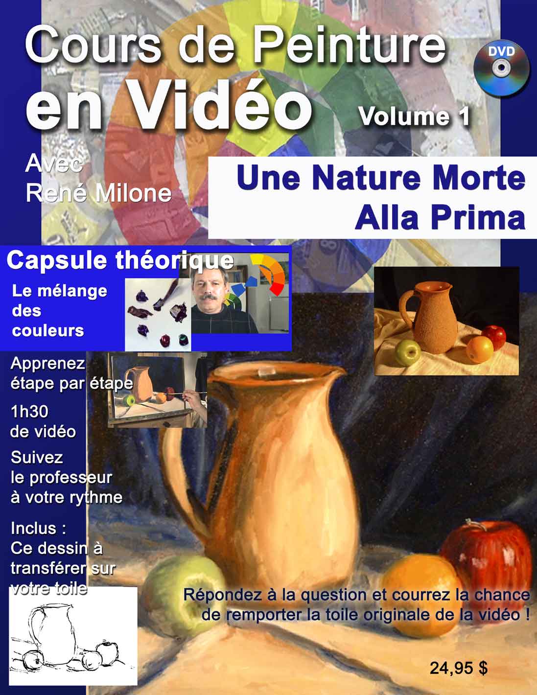 Cours de peinture en vidéo, V.1 - MILONE RENE