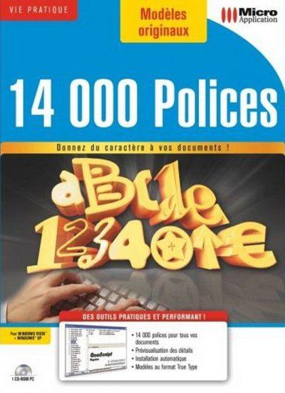 14,000 polices de caractère - PC